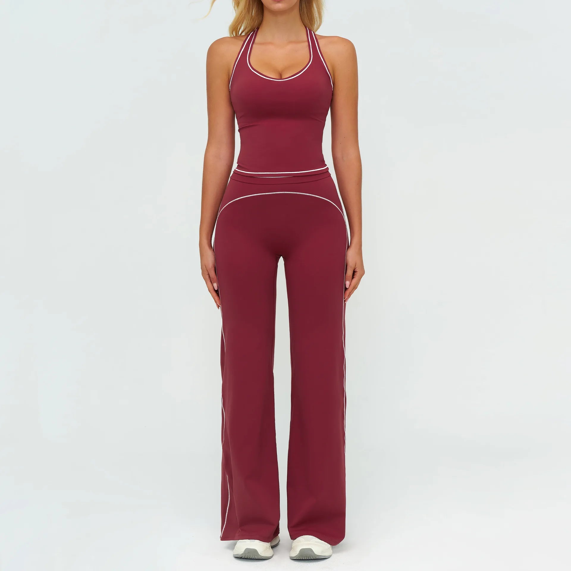 2PCS Yoga Set Fitness Tracksuits Women Gym Workout Athletic Wear Women Yoga Suit Sexy Sports Bra High Waist Leggings Sportswear