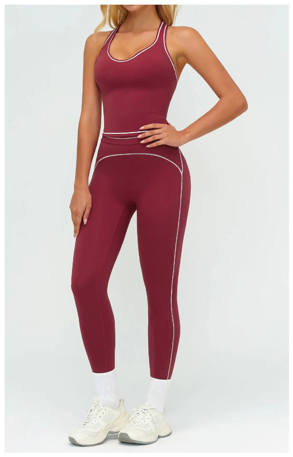 2PCS Yoga Set Fitness Tracksuits Women Gym Workout Athletic Wear Women Yoga Suit Sexy Sports Bra High Waist Leggings Sportswear