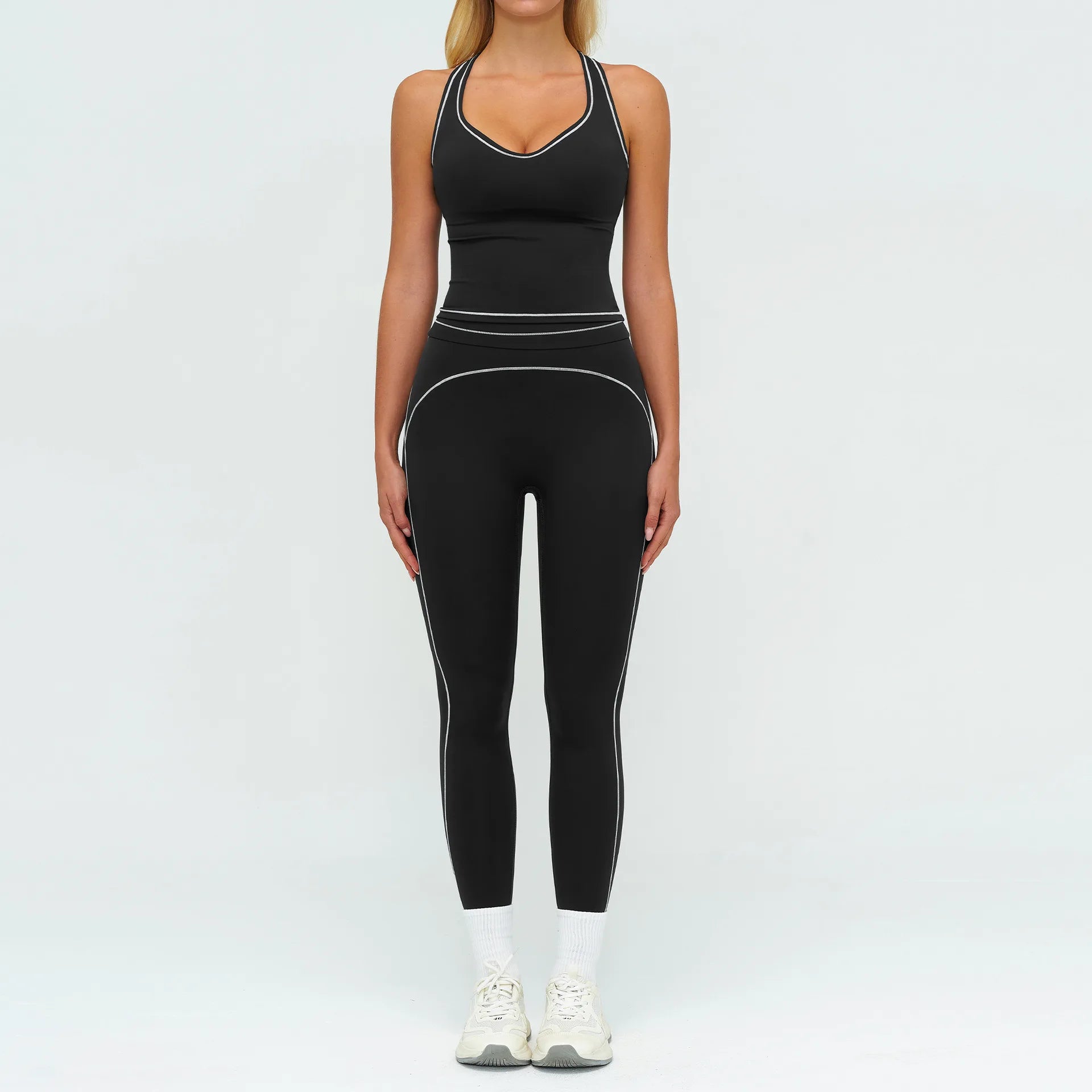 2PCS Yoga Set Fitness Tracksuits Women Gym Workout Athletic Wear Women Yoga Suit Sexy Sports Bra High Waist Leggings Sportswear
