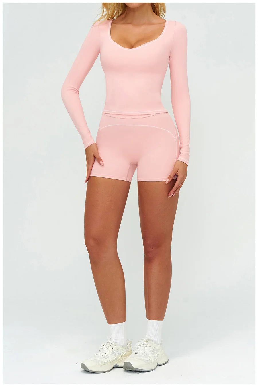 High-Waist Seamless Yoga Leggings – Breathable & Flexible