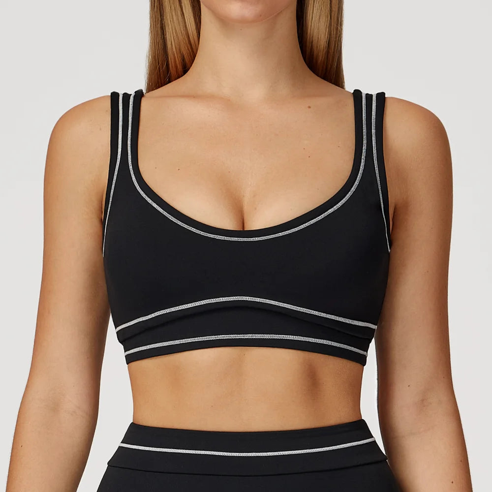 Sexy Sports Bra Women Yoga Bra Elastic Shockproof Running Top Gym Workout Push Up Sports Underwear Backless Breathable Crop Top