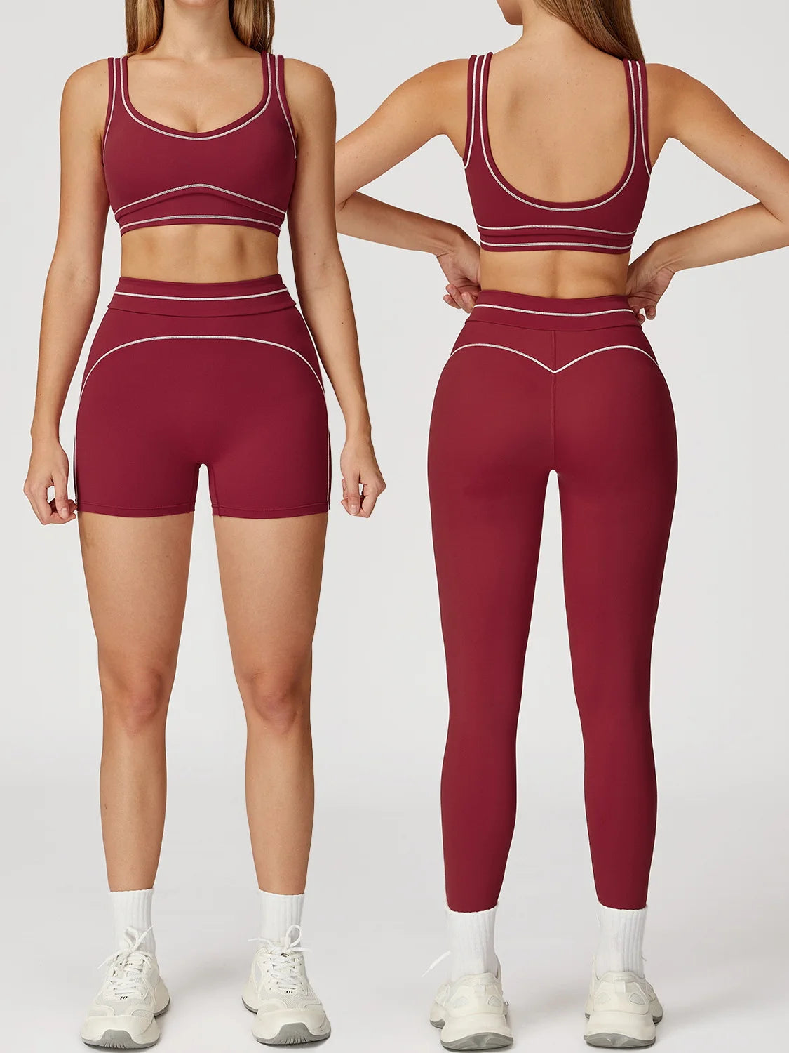 Women's SculptFit Color‑Block Active Set