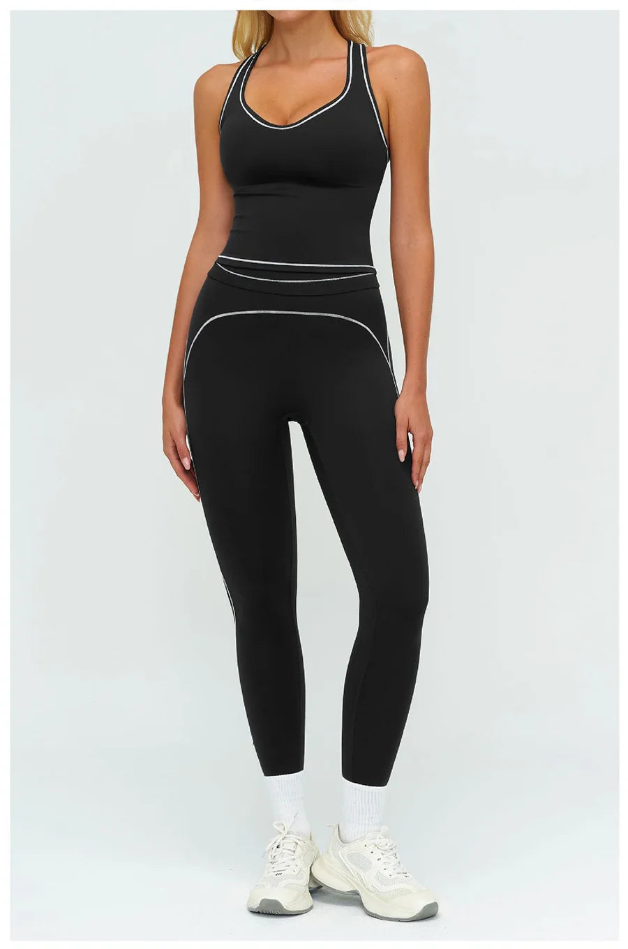 High-Waist Seamless Yoga Leggings – Breathable & Flexible