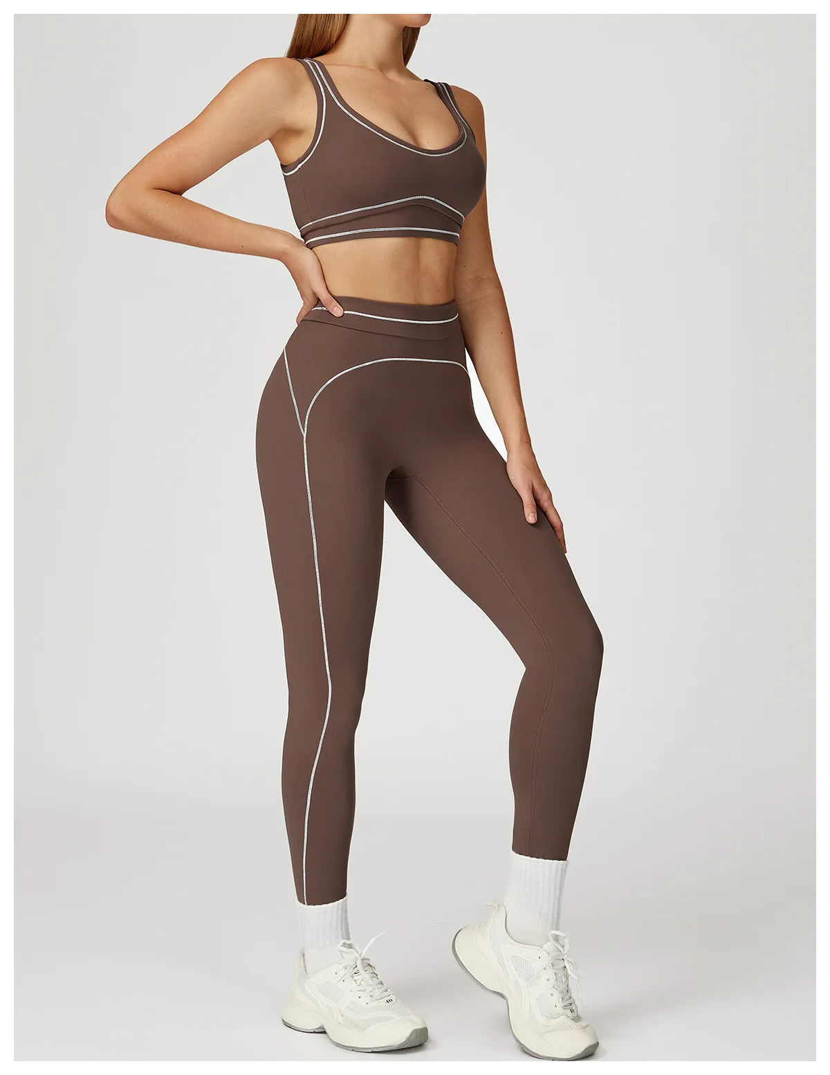 2PCS Yoga Set Fitness Tracksuits Women Gym Workout Athletic Wear Women Yoga Suit Sexy Sports Bra High Waist Leggings Sportswear