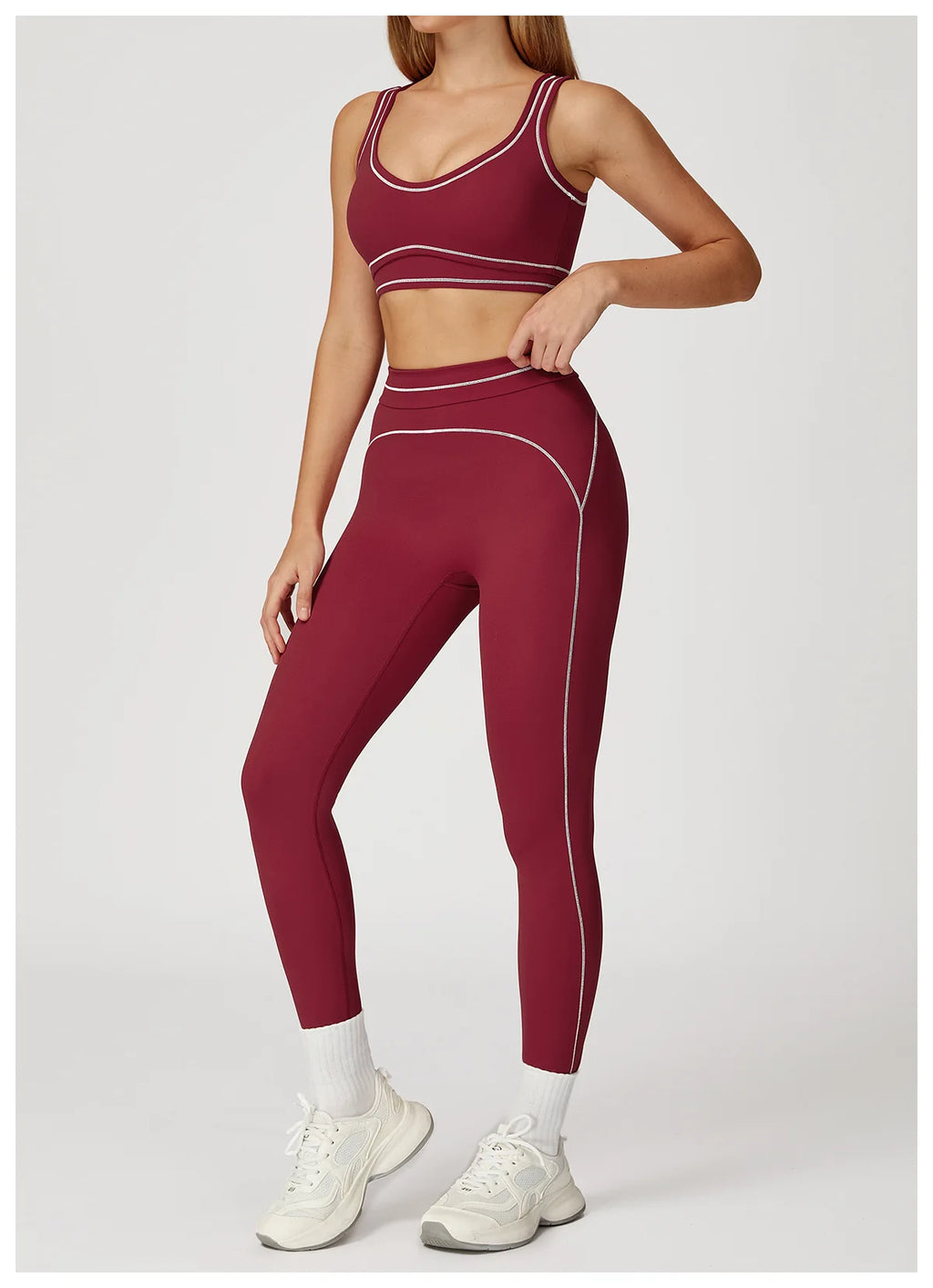 Women's SculptFit Color‑Block Active Set