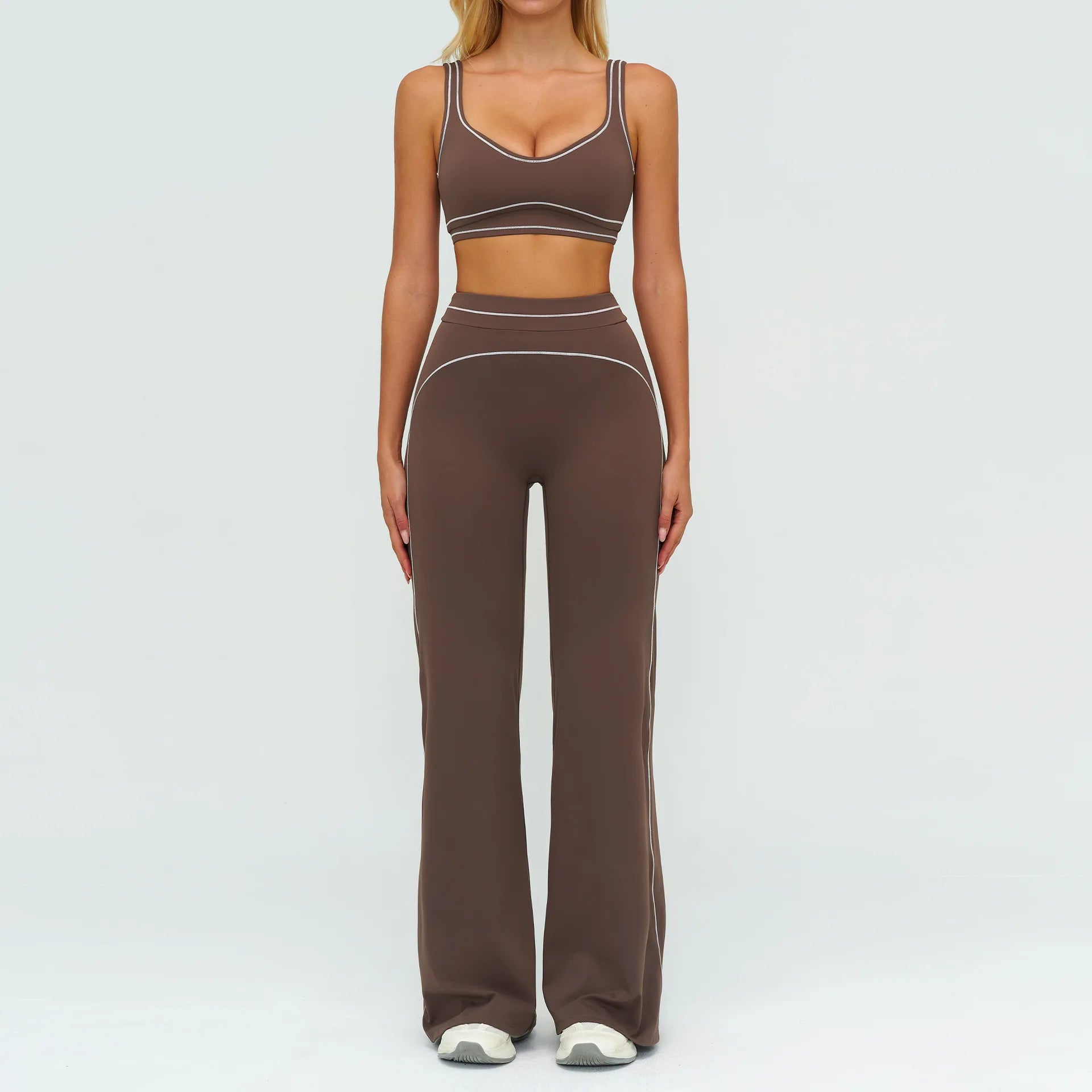 2PCS Yoga Set Fitness Tracksuits Women Gym Workout Athletic Wear Women Yoga Suit Sexy Sports Bra High Waist Leggings Sportswear