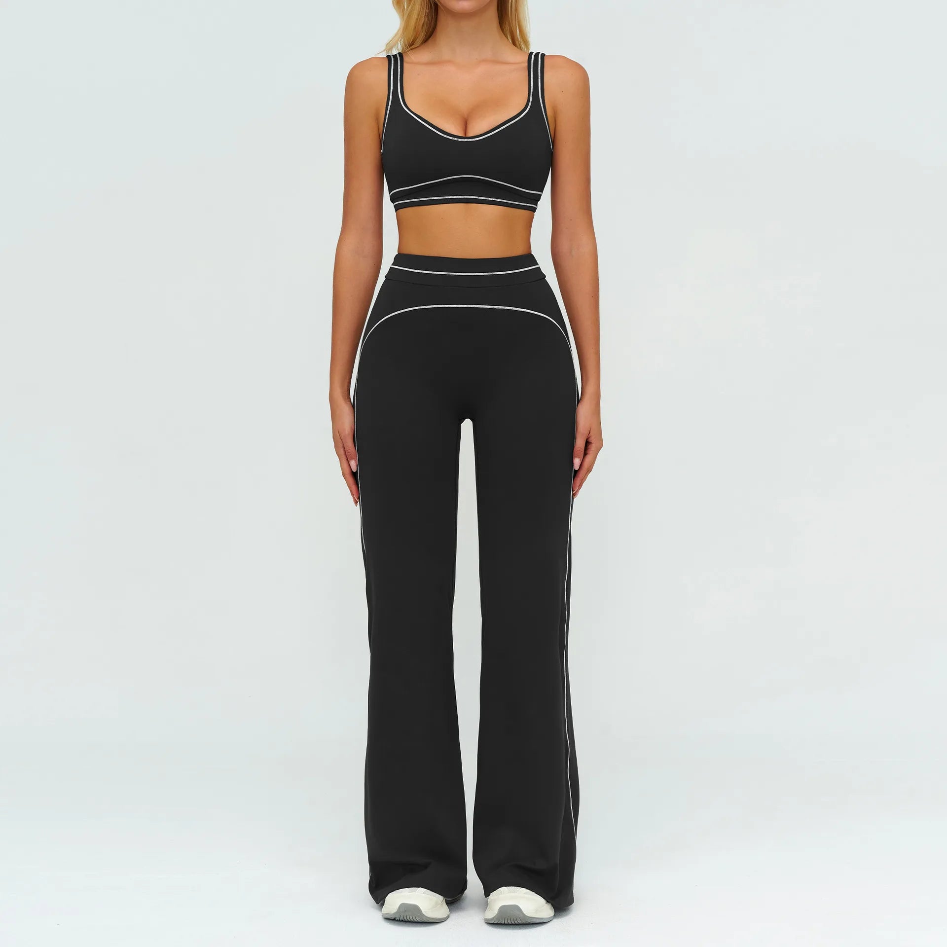 2PCS Yoga Set Fitness Tracksuits Women Gym Workout Athletic Wear Women Yoga Suit Sexy Sports Bra High Waist Leggings Sportswear