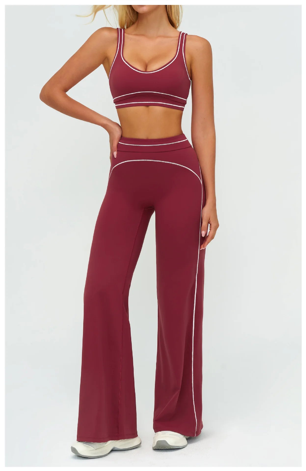2PCS Yoga Set Fitness Tracksuits Women Gym Workout Athletic Wear Women Yoga Suit Sexy Sports Bra High Waist Leggings Sportswear