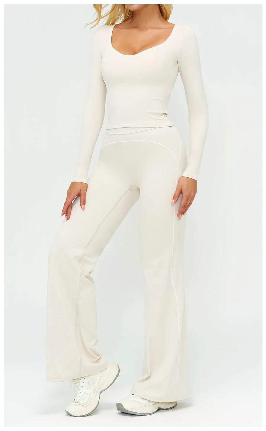 High-Waist Seamless Yoga Leggings – Breathable & Flexible