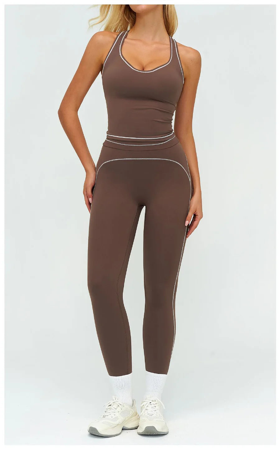 High-Waist Seamless Yoga Leggings – Breathable & Flexible