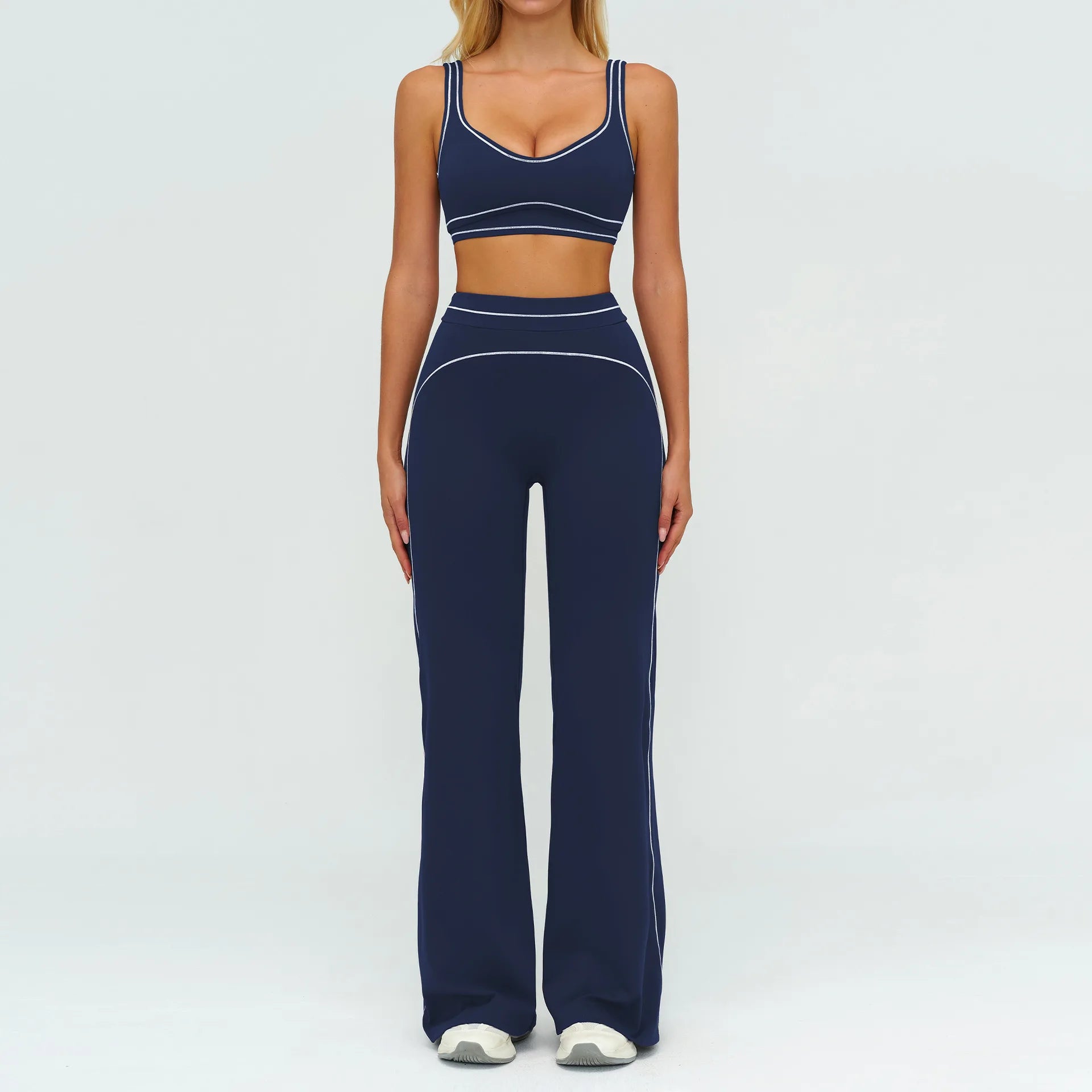 2PCS Yoga Set Fitness Tracksuits Women Gym Workout Athletic Wear Women Yoga Suit Sexy Sports Bra High Waist Leggings Sportswear
