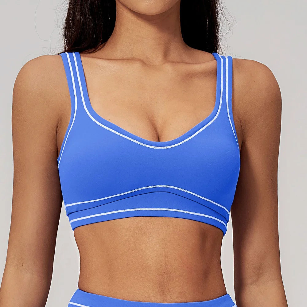 Sexy Sports Bra Women Yoga Bra Elastic Shockproof Running Top Gym Workout Push Up Sports Underwear Backless Breathable Crop Top