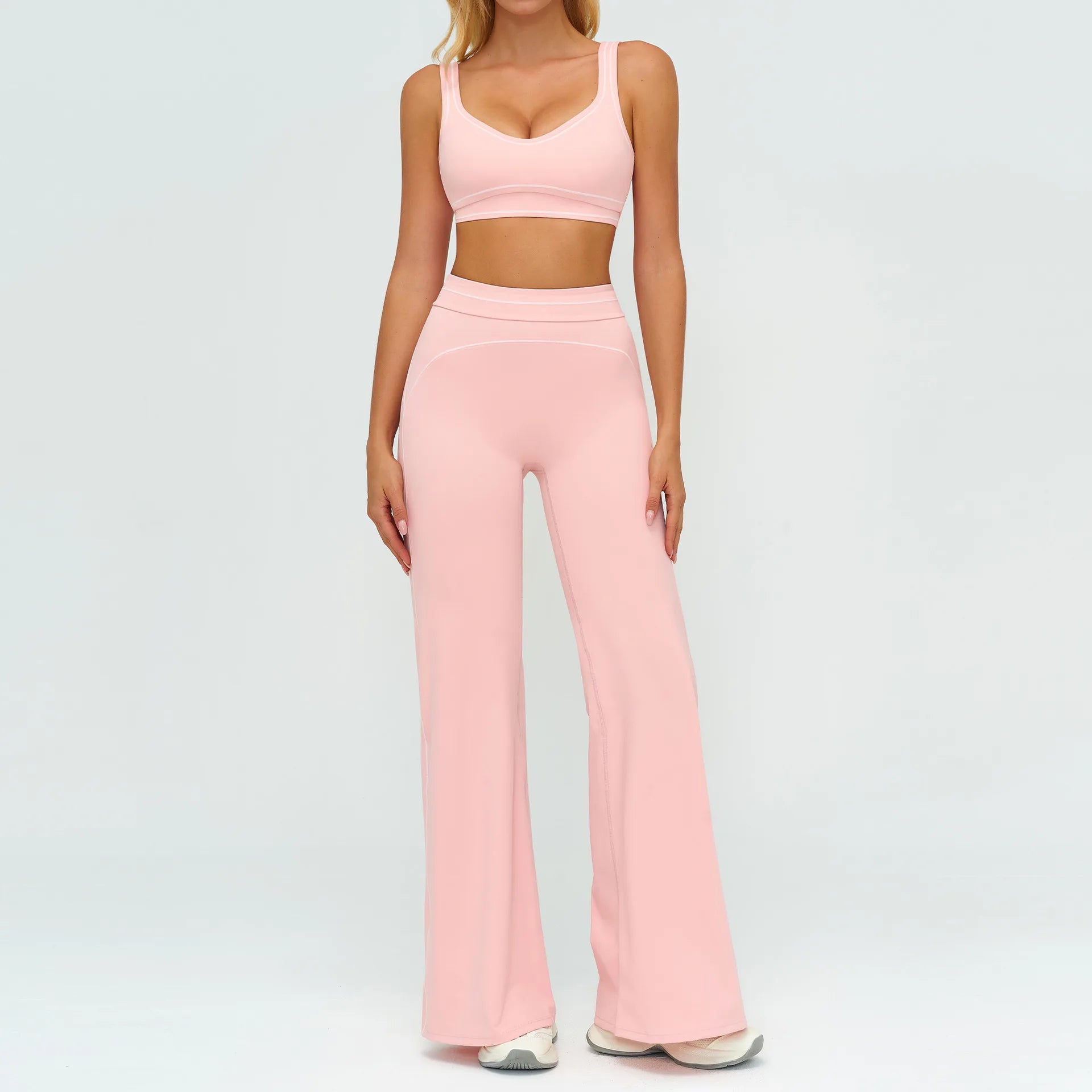 2PCS Yoga Set Fitness Tracksuits Women Gym Workout Athletic Wear Women Yoga Suit Sexy Sports Bra High Waist Leggings Sportswear