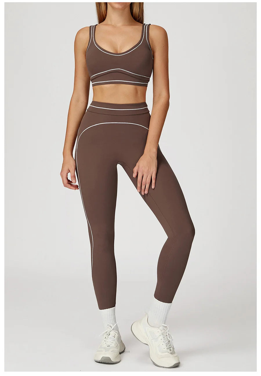 High-Waist Seamless Yoga Leggings – Breathable & Flexible
