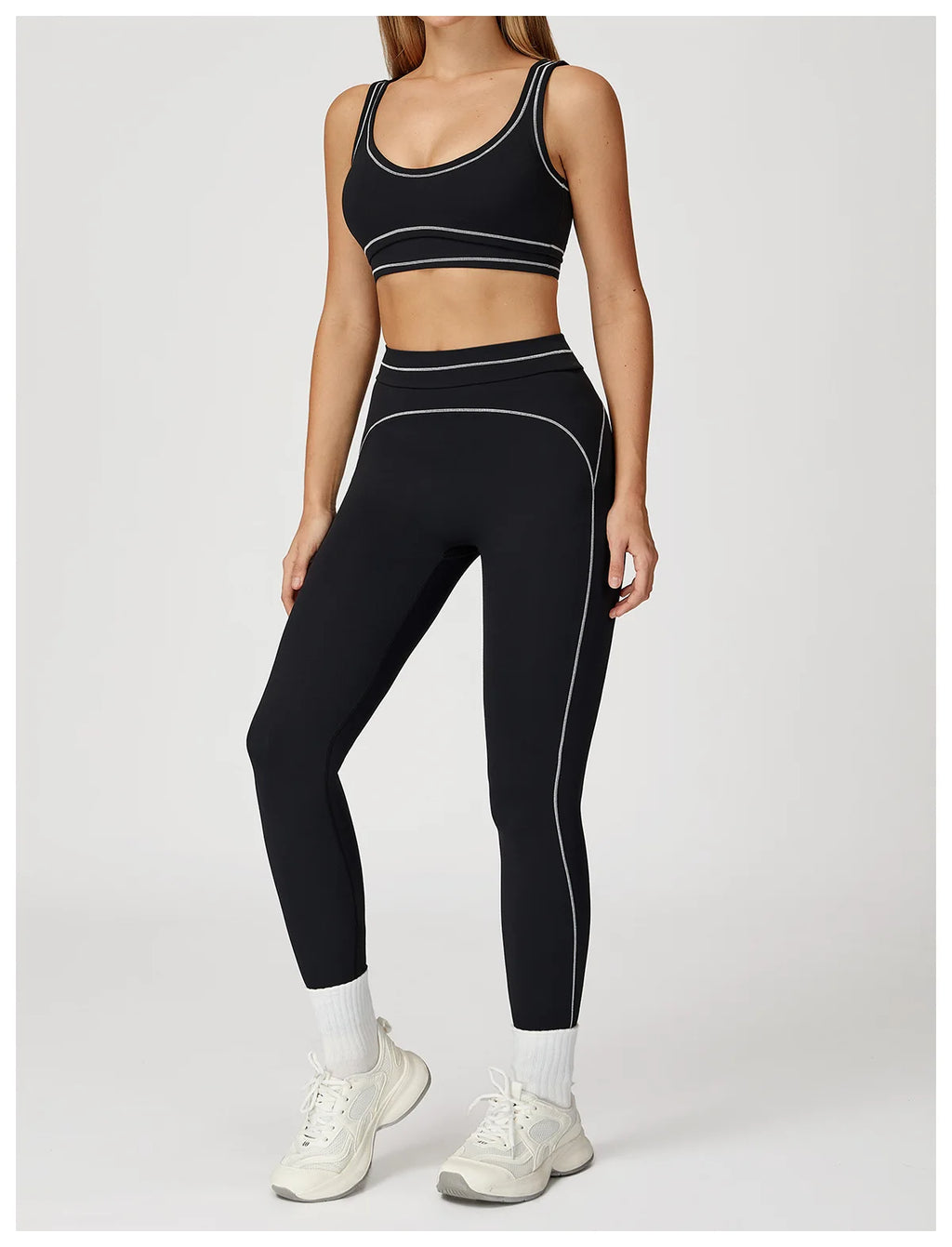 Women's SculptFit Color‑Block Active Set