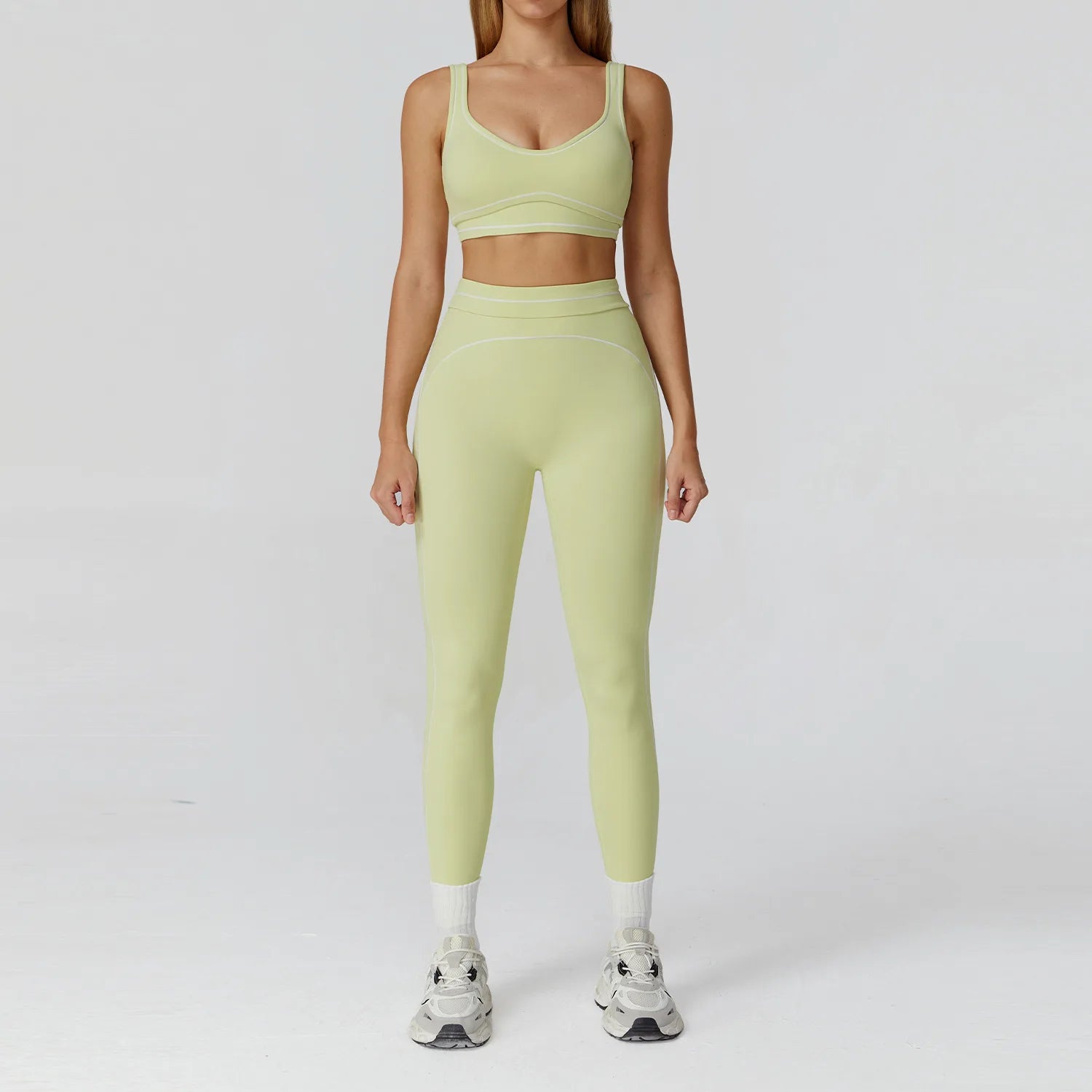 2PCS Yoga Set Fitness Tracksuits Women Gym Workout Athletic Wear Women Yoga Suit Sexy Sports Bra High Waist Leggings Sportswear
