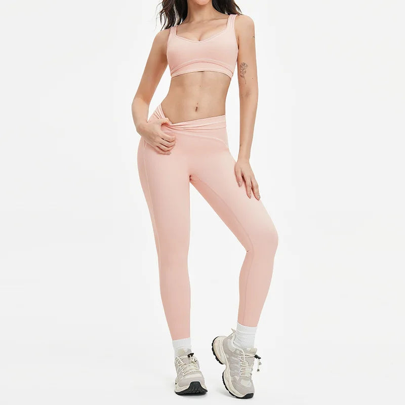 Women's SculptFit Color‑Block Active Set