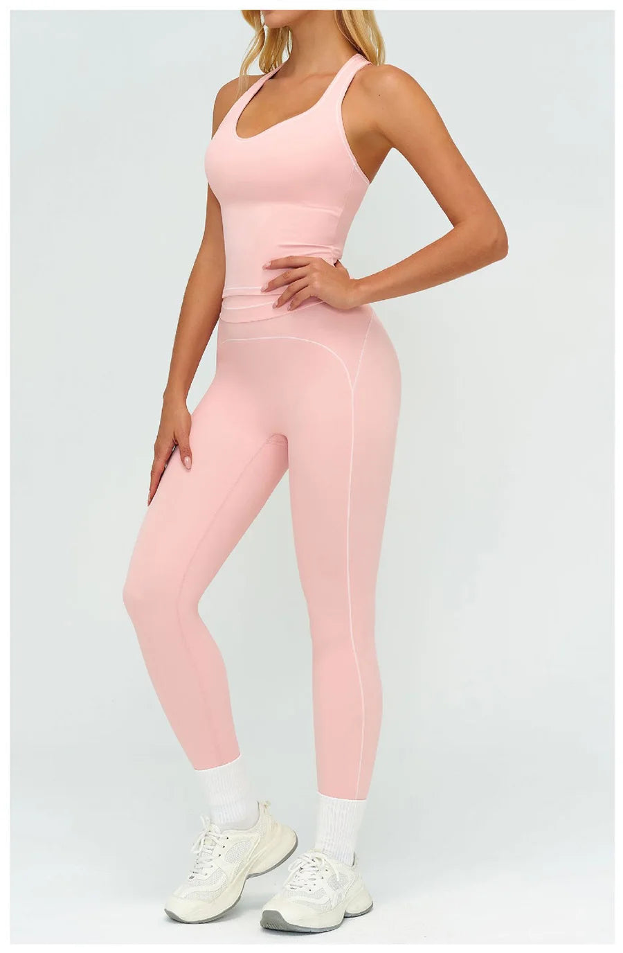 High-Waist Seamless Yoga Leggings – Breathable & Flexible