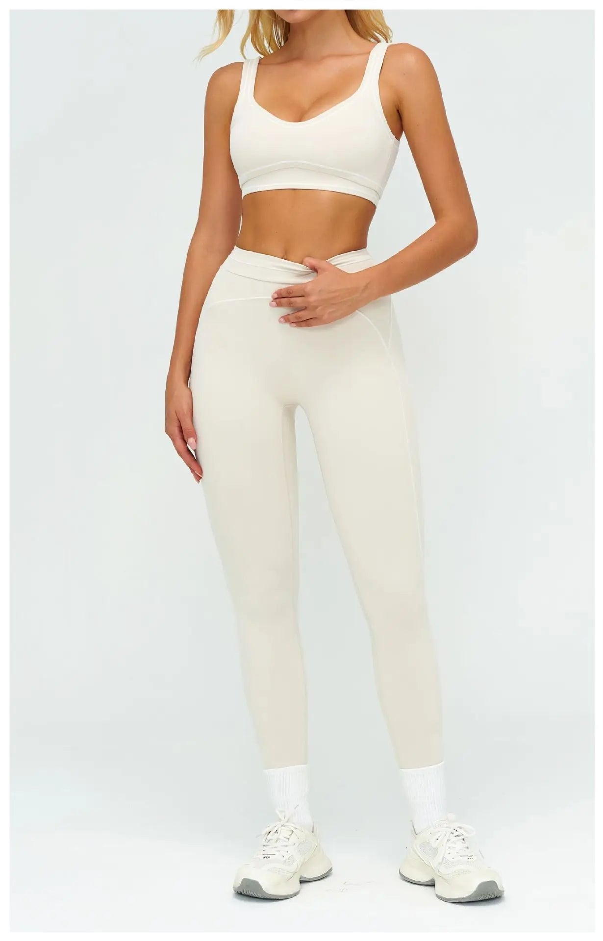 2PCS Yoga Set Fitness Tracksuits Women Gym Workout Athletic Wear Women Yoga Suit Sexy Sports Bra High Waist Leggings Sportswear